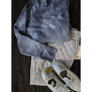 🆕️🏃‍♀️Jones New York Sport Quilted Joggers, Blue/Wht, M